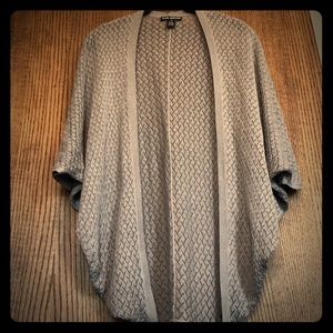 Grey, cocoon-like shawl from Club Monaco. S